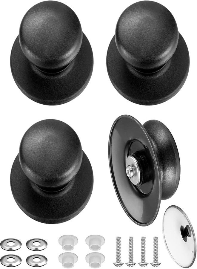 OLRADA مقبض غطاء قدر أولرادا متعدد الاستخدامات لأغطية أواني الطبخ/مقبض غطاء قدر للمطبخ | 4 قطع - Image 1